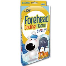 貼立舒 守護神 退熱貼片 5x12cm 6枚入 10小時長效, 1個, 退熱貼片-(北極熊)