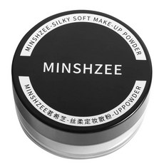 MINSHZEE 絲柔定妝散粉 持久控油遮瑕柔焦, 柔膚自然色, 1個