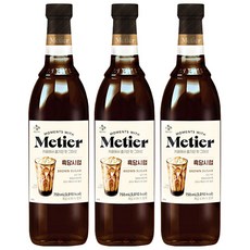메티에 흑당시럽, 750ml, 3개