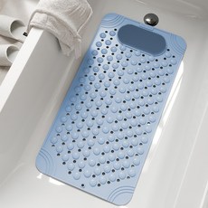 酒店浴缸防滑墊 專用缸內底部泡澡老人淋浴墊 衛生間地墊 腳墊 商用, 1個, 多功能淋浴墊-藍色04