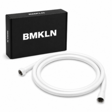 BMKLN 물때방지 PVC 샤워기 호스 BIC323, 화이트, 2m