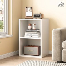 JS리빙 원목 2단 책꽂이 선반 사무실 책상 정리 수납장 거실 전면 책장 대형 인테리어 서재 미니 정리대 공부방 간이 북앤드 다용도 진열대 #JSLIVING_ 987E4R2A0-A