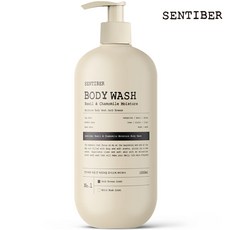 【官方授權】韓國 SENTIBER 洋甘菊草本保濕系列 NO.2 白麝香 1000ml 1瓶, 1件, 1L, Body Wash沐浴乳