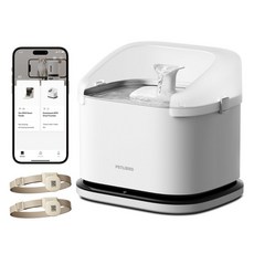 PETLIBRO RFID智能寵物飲水機，專寵設計，無線射頻識別，多重過濾，低噪音, 白色, 1個