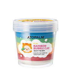 아토팜 레인보우 버블 클레이 아기 거품 목욕 입욕제 배쓰밤 물놀이장난감, 210g, 1개
