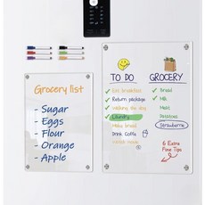 원앤모어 투명 아크릴 냉장고 자석 메모보드