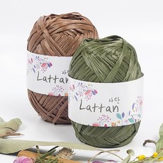 라탄 40g(41색)/뜨개실/종이실/여름실/프랜즈얀, 27 아쿠아블루, 1개