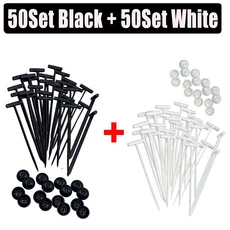 호환 2026 600세트 케이블 버클 코어 네일 고정 케이블 버클 머드가드 펜더 내부 라이닝 트렁크 버클, 13 100Set Mix