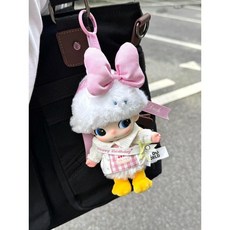 팝마트 디무 월드 x 디즈니 시리즈 인형옷 인형 의상 펜던트 선물, 아기  고무 에나멜 디무는 착용할 수 없습니다., 스웨터+앞치마 세트