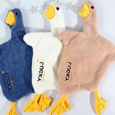 동물캐릭터 극세사재질 주방행주 손닦이 고리부착 흡수력 속건성 귀여운디자인, 1개, 화이트