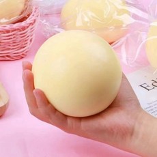 말랑이 스퀴시 스트레스볼 촉감놀이 피젯토이 주물럭 장난감 스트레스해소, 1개, Yellow 1pcs