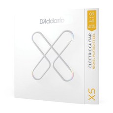 D'Addario 일렉트릭 기타 스트링 XS 니켈 코팅 XSE1156 메드 탑/X-헤비 하단 게이지 11-56 6스트링 세트 1팩, 초경량 상의/레귤러 하의, 9-46