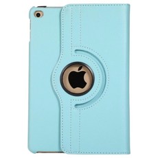 iPad 2019 第7代 10.2吋 荔枝紋旋轉皮套 多角度支撐 平價優質, 天藍色, 1個, iPad 2019 10.2吋