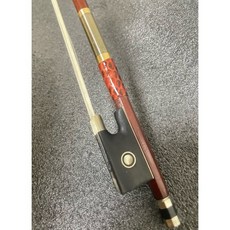 小提琴弓 巴西紅檀木 蒙古真馬尾 進階演奏款, 1個, 1/4(金絲纏繞)