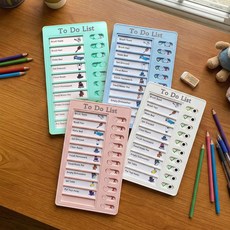 일정 체크 보드 투두 리스트 주간 플래너 공부 계획 습관 생활 계획표 스케줄 관리 생활, 블루, 1개