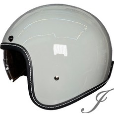 THH T-383A 水泥灰 雙鏡片 內襯全可拆 復古帽安全帽, 2XL(61 ~ 62cm)