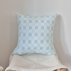 허니체크 쿠션커버 4칼라