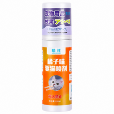 日本製造 貓犬通用 禁區噴劑 橘子味 驅貓噴霧, 1個, 1瓶裝【強效趨避防啃咬孕嬰可用】, 白色