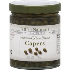 Jeff's 내츄럴 Jeffs 수입 비파레일 케이퍼 6온스 - 케이스당 6개.6