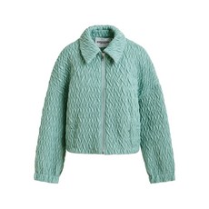 에센셜앤트워프 브레이드 퀼팅 집업 재킷