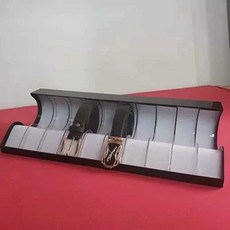 아크릴 벨트수납함 덮개가있는 벨트 보관 수납함 허리띠, 커버 없는 1레이어 10셀