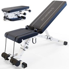 홈 헬스장 역도 및 근력 운동을 위한 로버플렉스 조절/접이식 운동 벤치 - 6x4x2 자세 - 700파운드 하중