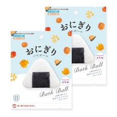 노르코퍼레이션 입욕제 배스볼 주먹밥 사진식품 2개 세트 마스코트 포함 목욕 장난감 배스밤 어린이 생일 선물, 1개, 1g