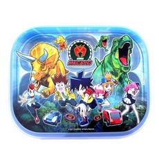 DINO MECARD 不鏽鋼附蓋餐盤, 藍色, 單品