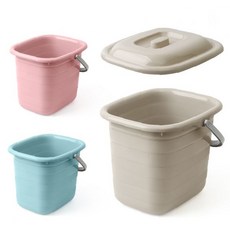 플라스틱 양동이 뚜껑 바케스 미니버켓 15L 20L 26L, 오시미 바케스 (중 블루), 1개