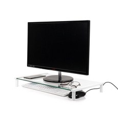 투명유리 모니터 LC3052 스탠드 화이트프레임 받침대 99890ea 1(PC), 색상