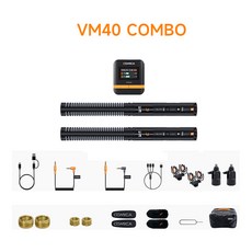 코미카 VM40 듀얼 채널 샷건 무선 마이크, 1개, COMICA VM40 COMBO