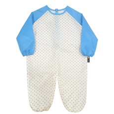 아동 전신미술가운 배색형, 크림하늘하트