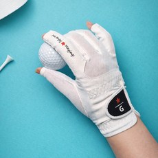 여성 골프장갑 네일아트용 양손 MESH 손가락 네일아트보호용 장갑, 화이트