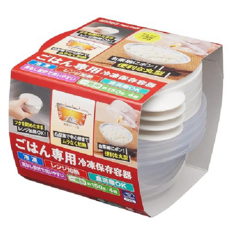 에비스 밥 전용 냉동 보관용기 작은 사이즈 150g 식세기 전자렌지 가능 PG-3140, 4개, 화이트