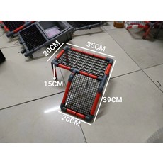 거북이 육지 일광욕 놀이터 계단 수조 파이프 수족관, 35 x 20x15cm+레드그레이+오른쪽, 1개, 1L