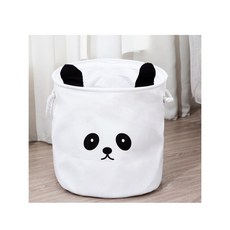 장난감 정리함, 1개, 팬더(화이트)