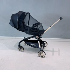 유모차커버 5in1미세먼지 해충 모기장 유모차 차단 올인원 덮개 커버 방풍 레인, 1개, 블랙