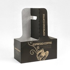 테이크아웃 컵캐리어 2구 검정커피잔 1박스 200개