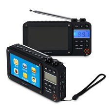 에듀플레이어 비디오재생 멀티미디어 라디오 PMP FM 블루투스 효도라디오 동영상재생 MP3플레이어 배터리내장 내장스피커, ER100