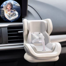 모카돌 인형 카시트 인형거치대 차량용 소품, 그레이