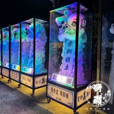 [告別式] 承租LED大型守靈孝獅(站式)（一對）造景佈置 治喪擺飾 白獅 靈獅 孝獅 喪禮用品 告別式 喪禮排場