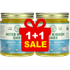 Pure Indian Foods 독특한 향과 진한 풍미 허브 드 프로방스게 수제 오가닉 기(Ghee) 버터 220g 1개, 2개