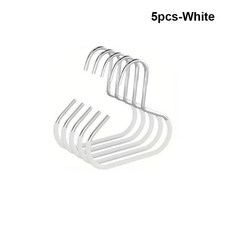 내구성 있는 원형 링 모자 걸이 다용도 스틸 캡 라운드 5/10개 미끄럼 방지 보관 스카프 수건 넥, White 5pcs