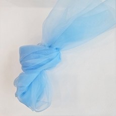 CRT 004 크리스탈 고밀도 오간자 노방 원단 오간디 패브릭 한복 천, 1개, 스카이