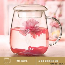 우유데우는기계 우유스티머 밀크스티머, D.머리카락무늬프린트460ml고붕규산유리컵가정