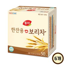 동서 한잔용 보리차 티백, 1.5g, 50개입, 6개