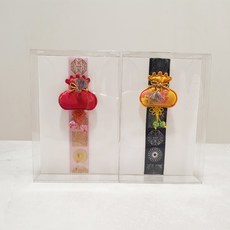 조플라워 복주머니 명절 신년 연하장 카드 엽서 2종세트