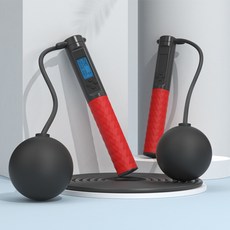 선빛 포지티브 빅볼 줄넘기 실내외겸용 홈트 유무선, 레드, 1개