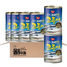 동원 고등어 통조림, 400g, 6개