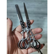 美髮剪刀5.5寸 兩把, 1個, 如圖所示